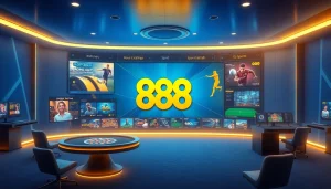 Engaging online gaming interface of 888 new featuring a variety of games.