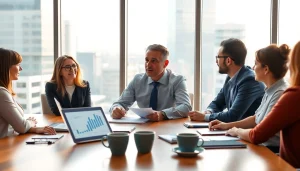 Beratung bei https://zukunftkapital.de im modernen Bรผro mit Finanzexperten und Klienten.