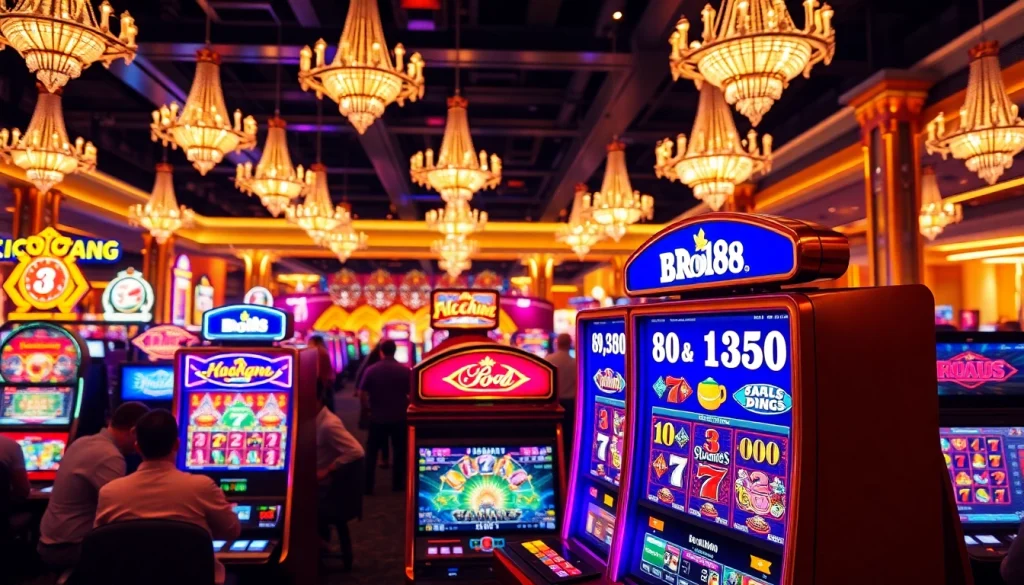 Menikmati permainan bro138 slot dengan antusiasme di kasino modern dan atmosfer yang mengasyikkan.