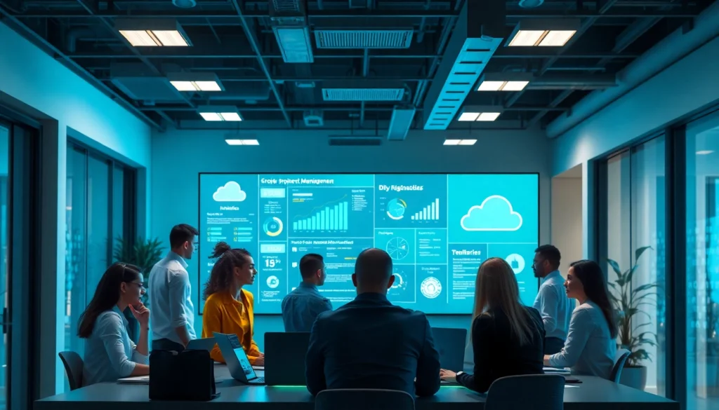 Managed IT Services Tampa team collaborating in a modern office setting with innovative technology.