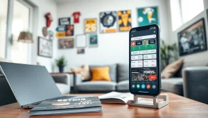 Explore the best sports betting apps in India through a smartphone display in a cozy setting.