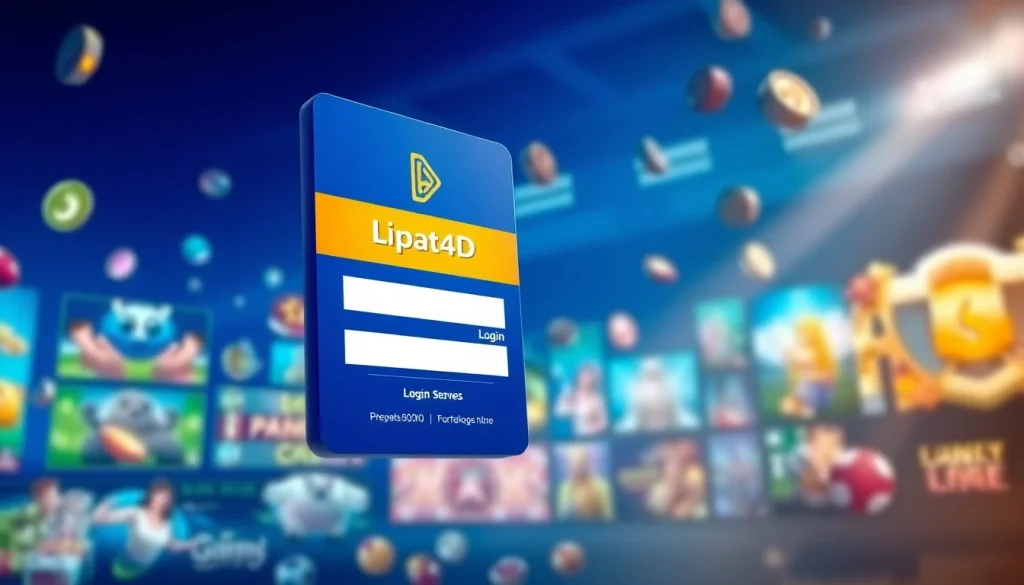 Login interface of lipat4d login platform showcasing vibrant design and user-friendly elements.