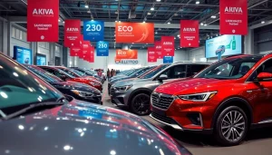 Explore the vibrant auto cars show displaying modern vehicles and innovative automotive technology.