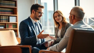 Consult with a South Dakota truck accident lawyer in an inviting office for expert legal advice.