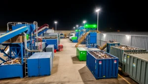 Schrottabholung Bottrop - Professionelle Schrottabholung und Recycling auf einem modernen Schrottplatz.