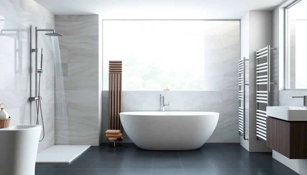 Erleben Sie die Vielfalt der Sonni Sanitär Produkte in einem modernen Badezimmer-Design.