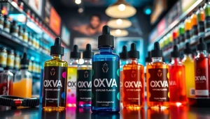 Genießen Sie das vielfältige Angebot an Oxva Liquid in einem modernen Vape-Shop.