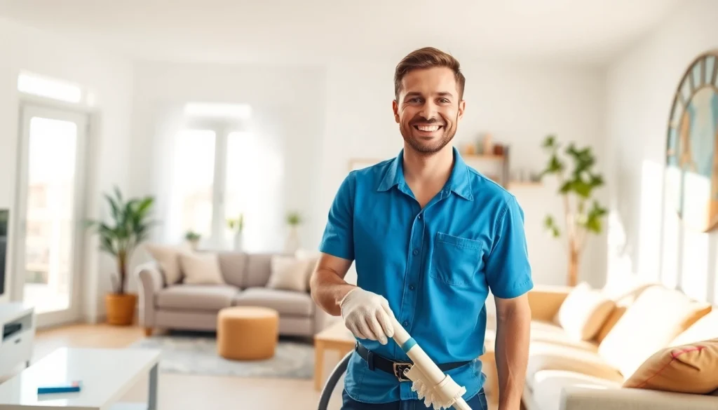 Providing top-notch Cleaning Service with a dedicated team in a bright and fresh home.