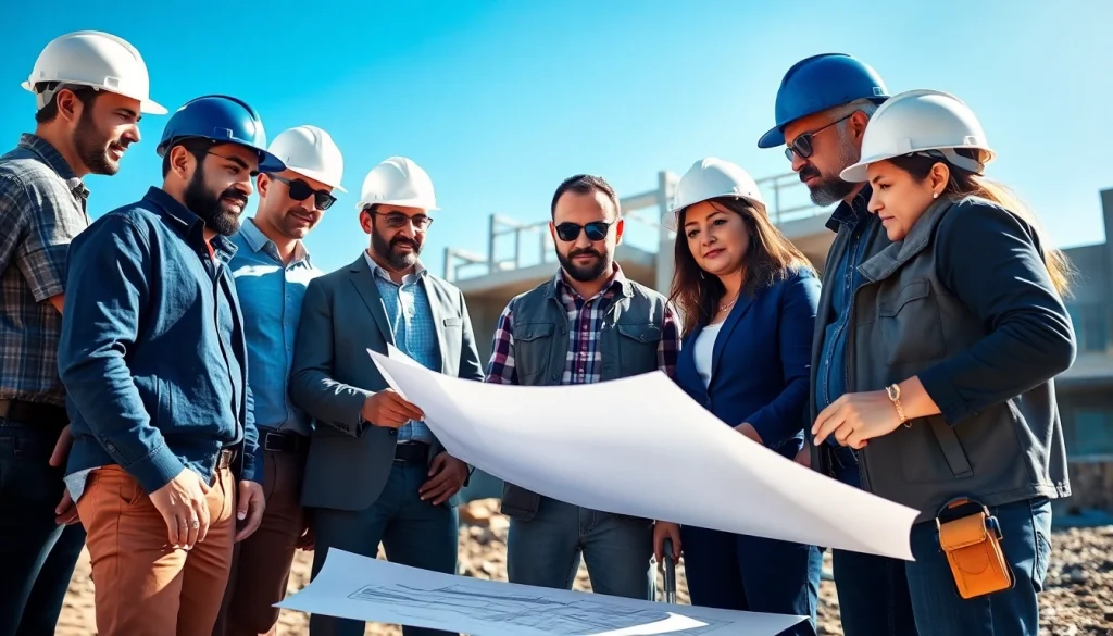 Builders collaborating in a construction site, representing the Texas association of builders' teamwork and innovation.
