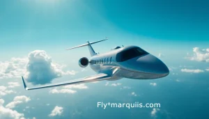 Experience luxury travel with the sleek private jet featured in https://flymarquis.com.