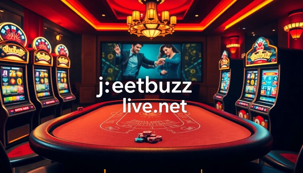 Engage with jeetbuzz live net through an exciting online gambling scene with vibrant casino elements.
