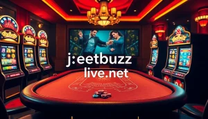 Engage with jeetbuzz live net through an exciting online gambling scene with vibrant casino elements.