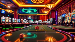 Experience thrilling online gambling at giaimanhacai.news with vibrant casino visuals and engaging gameplay.