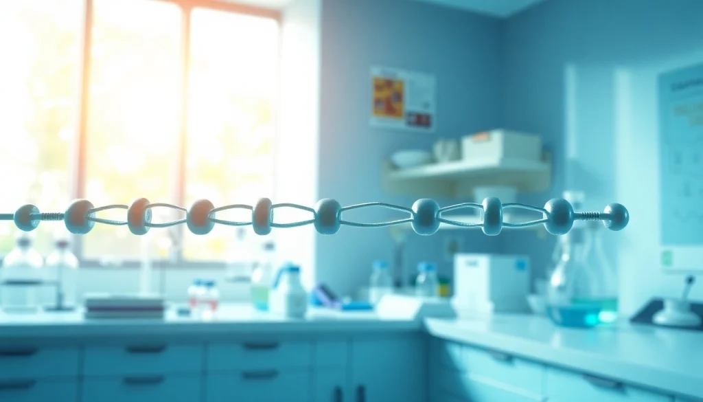 Visual representation of peptide amino acid sequences explained through molecular structures.