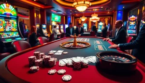 Experience s88vip's thrilling casino action with elegant poker chips and vibrant gaming tables.