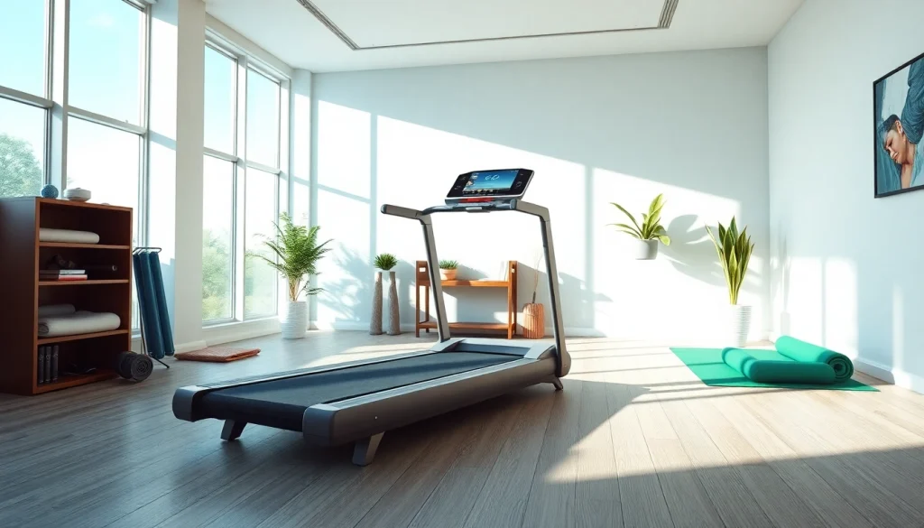 Discover the advanced features of our walking pad treadmill manufacturer in a modern home gym setting.