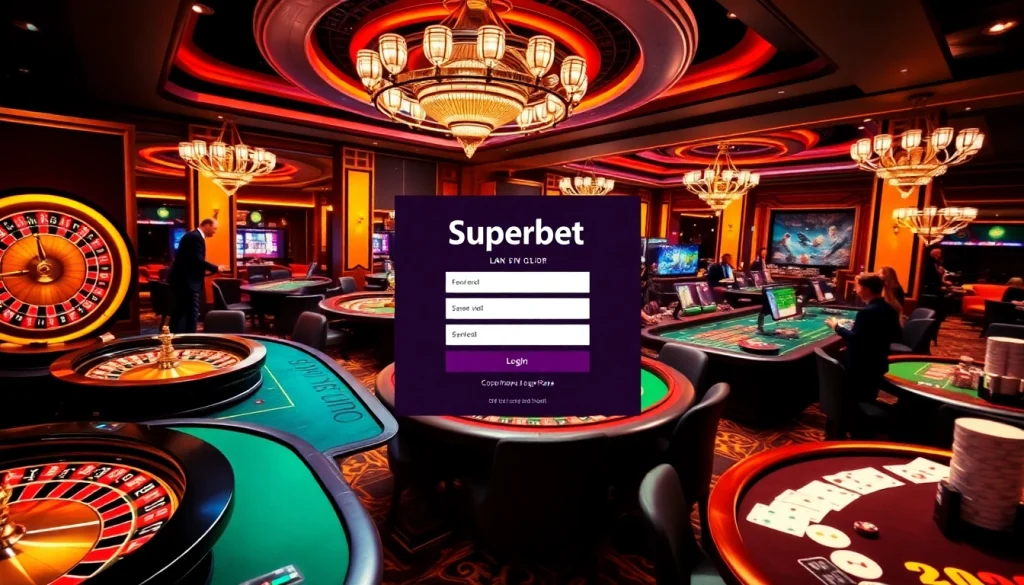 Enjoy the ultimate gaming experience with Superbet Login at vibrant casino tables filled with action.