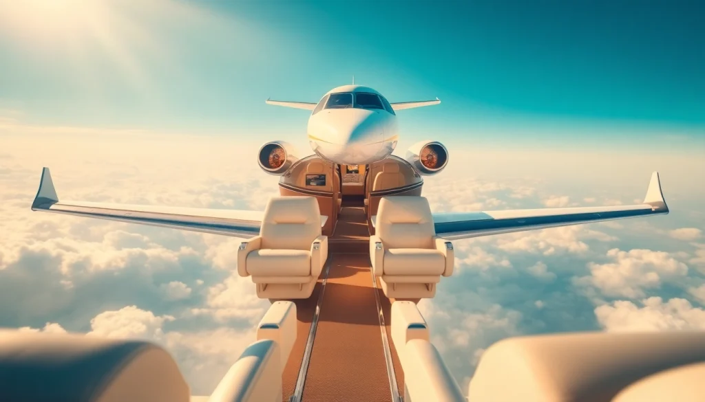 Discover the luxurious experience of private travel with https://flymarquis.com, showcasing an elegant private jet in flight.
