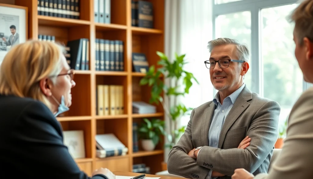 Engaging estate planning consultation at http://max-inheritance.co.uk, showcasing professionalism and warmth.