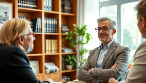 Engaging estate planning consultation at http://max-inheritance.co.uk, showcasing professionalism and warmth.