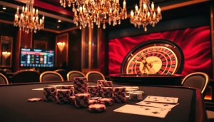 Engaging scene of high-stakes poker at 99OK COM casino, showcasing thrilling betting action.