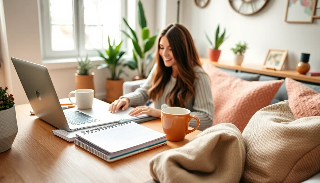 Engaging content on https://giveaways4mom.com showcasing a blogger's creative workspace.