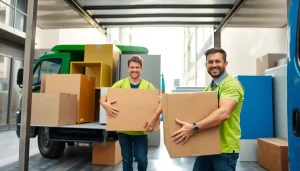 Streamlining junk removal process with https://myeasyjunkremoval.com professionals in action.