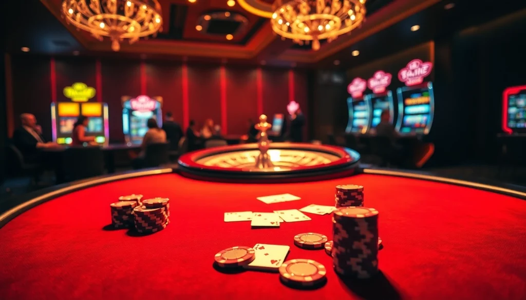 Trải nghiệm sự phấn khích của trò chơi Bet VIP tại bàn casino sang trọng.