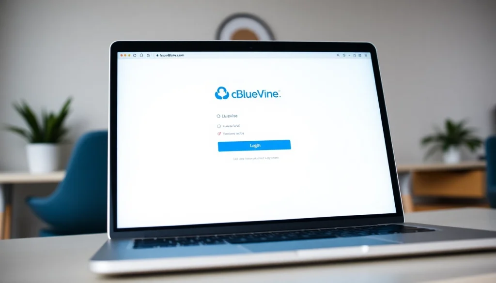 Access the BlueVine login page securely with a clear view of the login interface.