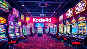 Kode4d showcases vibrant online slot games in an exciting digital environment.