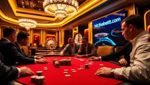 Engage in thrilling gameplay at https://thabets.it.com/ with stylish poker chips and a vibrant casino atmosphere.