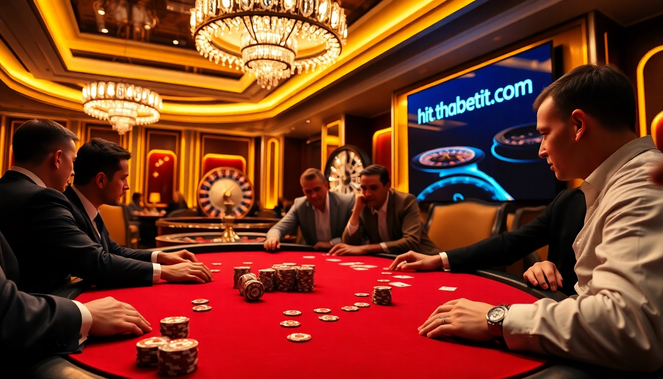 Engage in thrilling gameplay at https://thabets.it.com/ with stylish poker chips and a vibrant casino atmosphere.