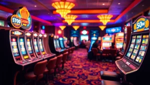 Menyajikan pengalaman bermain menarik di BENSU4D resmi, dengan suasana kasino yang meriah dan permainan slot.