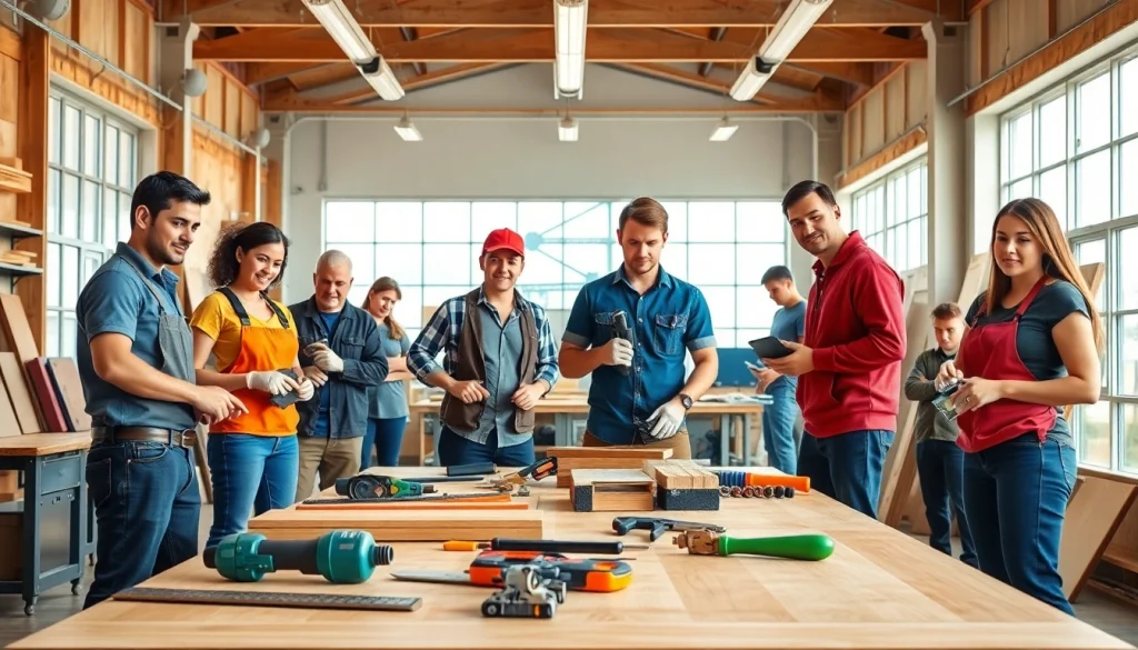 Engaged students learning practical skills at trade schools oahu in a modern classroom setting.