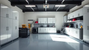 Discover functional garage cabinets designed for optimal storage, featuring sleek designs and vibrant colors.