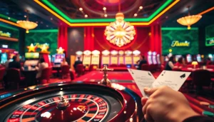 Experience excitement with link dự phòng 789BET at a bustling casino showcasing dynamic games and vibrant atmosphere.
