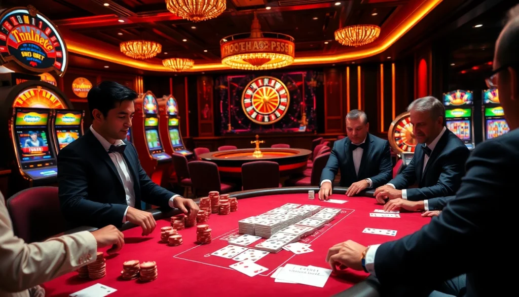 Experience the thrill of Tha bet with high-stakes poker, lavish casino elements, and excitement.
