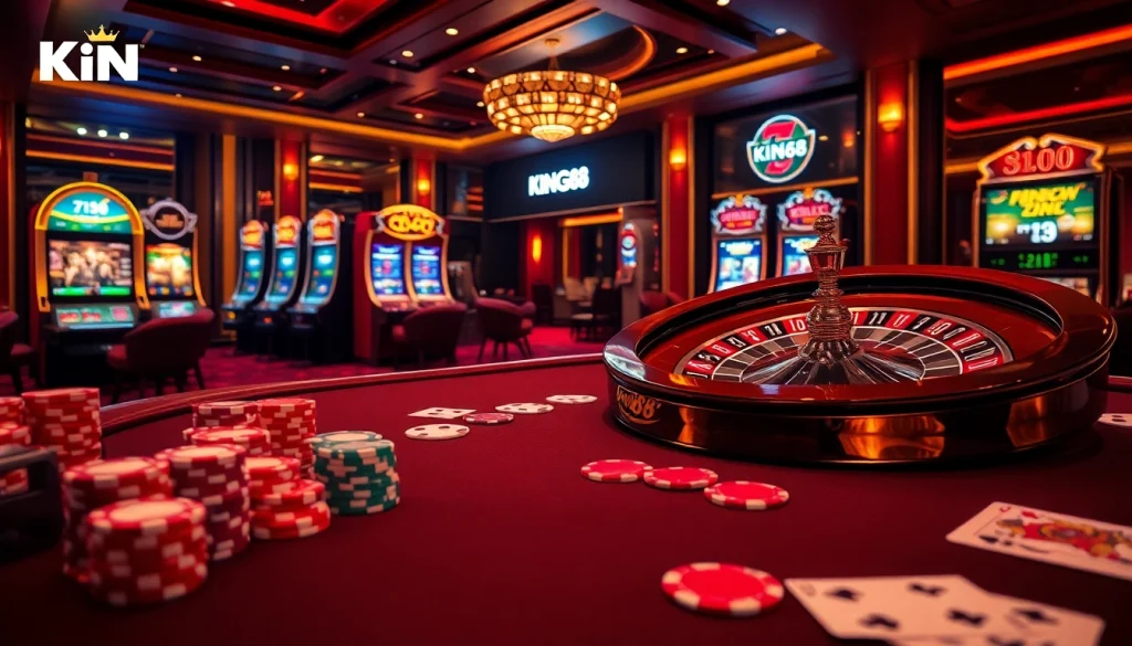 Experience thrilling gaming at https://king88.estate/ with vibrant casino games and luxurious decor.