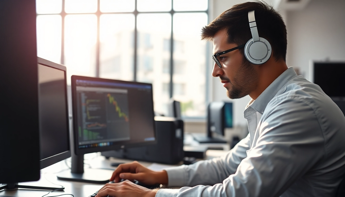 Providing computer services in a modern office to enhance productivity and efficiency.