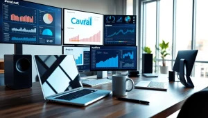 avral.net 관련하여 디지털 작업 공간과 기술 세팅을 보여주는 이미지입니다.