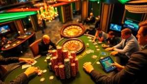 Spark excitement at https://sodo66vn.com with vibrant casino games featuring poker chips and roulette.