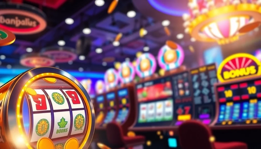 Menang dengan slot depo 1k, visual slot gaming yang vibrant dan atraktif bagi gamers.