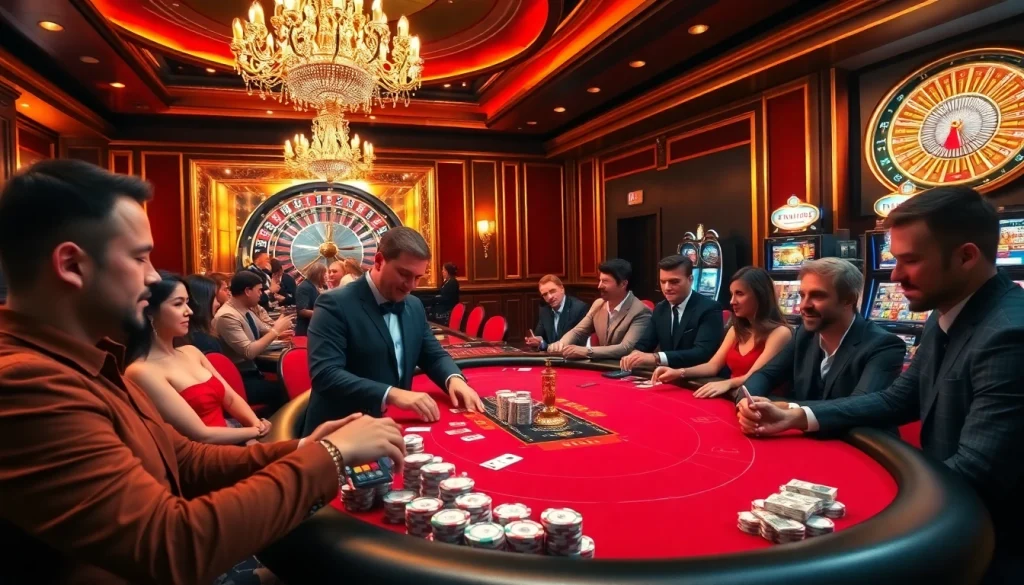 Experience high-stakes gaming action on https://ok88.tech/ with professional dealers and vibrant casino tables.