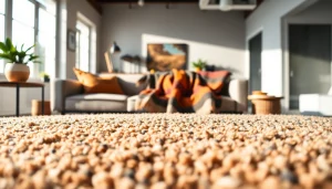 Bekijk de verfijnde textuur van de boucle stof in deze stijlvolle interieurdecoratie.