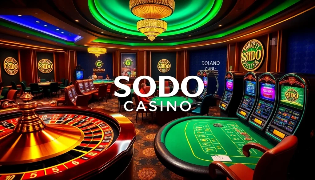 Players experiencing thrilling wins at SODO CASINO with vibrant gaming tables and exciting action.