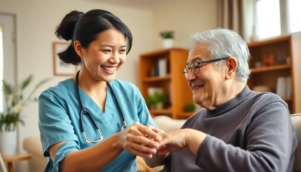 Engaging in home care austin tx services, a caregiver supports an elderly individual in their home.