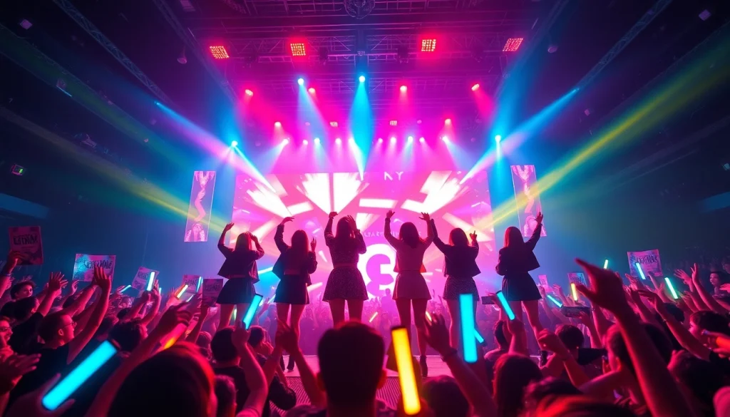 Immerse yourself in Blackpink news as the group electrifies fans during a live concert.