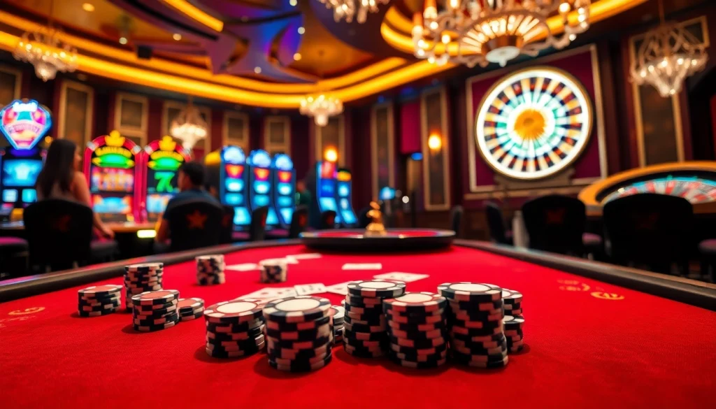 Experience the thrill of winning at https://www.bdtk66.one/ with a luxurious casino atmosphere featuring chips and cards.