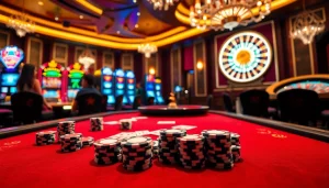 Experience the thrill of winning at https://www.bdtk66.one/ with a luxurious casino atmosphere featuring chips and cards.