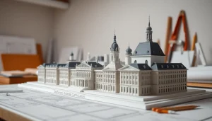 Architekturmodellbau Stuttgart detailliert in einem professionellen Umfeld darstellen.